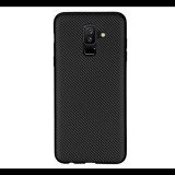 Gigapack Szilikon telefonvédő (karbon minta) FEKETE [Samsung Galaxy A6+ (2018) SM-A605F] (5996457771585) - Telefontok