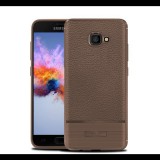 Gigapack Szilikon telefonvédő (közepesen ütésálló, bőr hatású, szálcsiszolt) BARNA [Samsung Galaxy A3 (2017) SM-A320F] (5996457738793) - Telefontok
