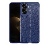 Gigapack Szilikon telefonvédő (közepesen ütésálló, bőr hatású, varrás minta) SÖTÉTKÉK Honor 90 Lite 5G