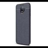 Gigapack Szilikon telefonvédő (közepesen ütésálló, bőr hatású, varrás minta) SÖTÉTKÉK [Samsung Galaxy J4 (2018) SM-J400F] (5996457781263) - Telefontok
