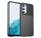 Gigapack Szilikon telefonvédő (közepesen ütésálló, csíkos, dombor minta) FEKETE Samsung Galaxy A54 5G (SM-A546)