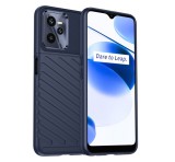 Gigapack Szilikon telefonvédő (közepesen ütésálló, csíkos, dombor minta) SÖTÉTKÉK Realme C35