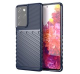 Gigapack Szilikon telefonvédő (közepesen ütésálló, csíkos, dombor minta) SÖTÉTKÉK Samsung Galaxy S23 Ultra (SM-S918)