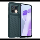 Gigapack Szilikon telefonvédő (közepesen ütésálló, csíkos, dombor minta) SÖTÉTZÖLD [OnePlus 10 Pro 5G] (5996591153292)