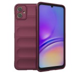 Gigapack Szilikon telefonvédő (közepesen ütésálló, kamera védelem, 3D minta) BORDÓ Samsung Galaxy A05 (SM-A055F)