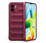 Gigapack Szilikon telefonvédő (közepesen ütésálló, kamera védelem, 3D minta) BORDÓ Xiaomi Redmi A1, Xiaomi Redmi A2