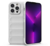 Gigapack Szilikon telefonvédő (közepesen ütésálló, kamera védelem, 3D minta) FEHÉR Apple iPhone 14 Pro