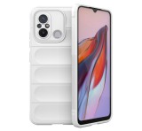 Gigapack Szilikon telefonvédő (közepesen ütésálló, kamera védelem, 3D minta) FEHÉR Xiaomi Redmi 12C