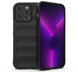 Gigapack Szilikon telefonvédő (közepesen ütésálló, kamera védelem, 3D minta) FEKETE Apple iPhone 14 Pro