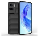 Gigapack Szilikon telefonvédő (közepesen ütésálló, kamera védelem, 3D minta) FEKETE Honor 90 Lite 5G
