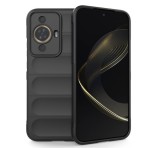 Gigapack Szilikon telefonvédő (közepesen ütésálló, kamera védelem, 3D minta) FEKETE Huawei Nova 11