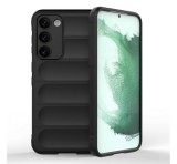 Gigapack Szilikon telefonvédő (közepesen ütésálló, kamera védelem, 3D minta) FEKETE Samsung Galaxy S23 Plus (SM-S916)