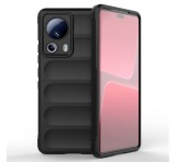 Gigapack Szilikon telefonvédő (közepesen ütésálló, kamera védelem, 3D minta) FEKETE Xiaomi 13 Lite