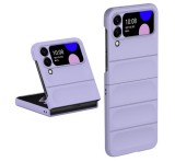 Gigapack Szilikon telefonvédő (közepesen ütésálló, kamera védelem, 3D minta) LILA Samsung Galaxy Z Flip4 5G (SM-F721)