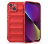 Gigapack Szilikon telefonvédő (közepesen ütésálló, kamera védelem, 3D minta) PIROS Apple iPhone 14 Plus