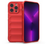 Gigapack Szilikon telefonvédő (közepesen ütésálló, kamera védelem, 3D minta) PIROS Apple iPhone 14 Pro