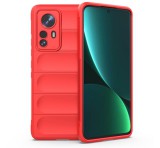 Gigapack Szilikon telefonvédő (közepesen ütésálló, kamera védelem, 3D minta) PIROS Xiaomi 12 Pro