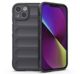 Gigapack Szilikon telefonvédő (közepesen ütésálló, kamera védelem, 3D minta) SÖTÉTSZÜRKE Apple iPhone 14 Plus