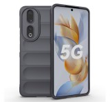 Gigapack Szilikon telefonvédő (közepesen ütésálló, kamera védelem, 3D minta) SÖTÉTSZÜRKE Honor 90 5G