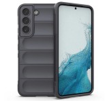 Gigapack Szilikon telefonvédő (közepesen ütésálló, kamera védelem, 3D minta) SÖTÉTSZÜRKE Samsung Galaxy S22 5G (SM-S901)
