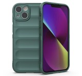 Gigapack Szilikon telefonvédő (közepesen ütésálló, kamera védelem, 3D minta) SÖTÉTZÖLD Apple iPhone 14 Plus