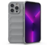 Gigapack Szilikon telefonvédő (közepesen ütésálló, kamera védelem, 3D minta) SZÜRKE Apple iPhone 14 Pro