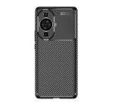 Gigapack Szilikon telefonvédő (közepesen ütésálló, légpárnás sarok, karbon minta) FEKETE Huawei Nova 11 Pro