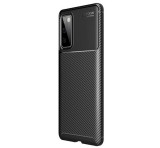 Gigapack Szilikon telefonvédő (közepesen ütésálló, légpárnás sarok, karbon minta) FEKETE Samsung Galaxy S20 FE (SM-G780)