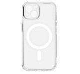 Gigapack Szilikon telefonvédő (közepesen ütésálló, légpárnás sarok, MagSafe) ÁTLÁTSZÓ Apple iPhone 13