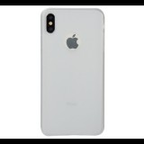 Gigapack Szilikon telefonvédő (matt, logo kivágás) FEHÉR [Apple iPhone XS Max 6.5] (5996457824236)