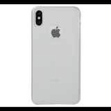Gigapack Szilikon telefonvédő (matt, logo kivágás) FEHÉR [Apple iPhone XS Max 6.5] (5996457824236) - Telefontok