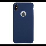 Gigapack Szilikon telefonvédő (matt, logo kivágás) SÖTÉTKÉK [Apple iPhone XS Max 6.5] (5996457824359) - Telefontok