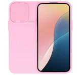 Gigapack Szilikon telefonvédő (matt, mikrofiber plüss belső, kamera védelem) RÓZSASZÍN Xiaomi Redmi 12C