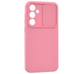 Gigapack Szilikon telefonvédő (matt, mikrofiber plüss belső, kameravédő) RÓZSASZÍN Samsung Galaxy S24 Plus (SM-S926)