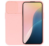 Gigapack Szilikon telefonvédő (matt, mikrofiber plüss belső, kameravédő) VILÁGOS RÓZSASZÍN Samsung Galaxy A36 5G (SM-A366)