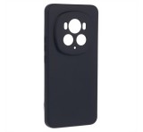 Gigapack Szilikon telefonvédő (matt, mikrofiber plüss karcolásmentesítő belső, prémium) FEKETE Honor Magic6 Pro 5G