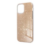 Gigapack Szilikon telefonvédő (műanyag belső, csillogó hátlap) ARANY Apple iPhone 15 Plus