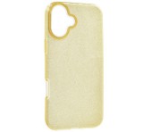 Gigapack Szilikon telefonvédő (műanyag belső, csillogó hátlap) ARANY Apple iPhone 16 Plus