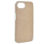 Gigapack Szilikon telefonvédő (műanyag belső, csillogó hátlap) ARANY Apple iPhone 16e