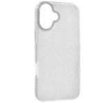 Gigapack Szilikon telefonvédő (műanyag belső, csillogó hátlap) EZÜST Apple iPhone 16 Plus