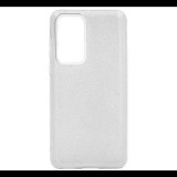 Gigapack Szilikon telefonvédő (műanyag belső, csillogó hátlap) EZÜST [Huawei P40] (5996457980574) - Telefontok