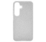 Gigapack Szilikon telefonvédő (műanyag belső, csillogó hátlap) EZÜST Samsung Galaxy S25 (SM-S931)