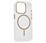 Gigapack Szilikon telefonvédő (műanyag hátlap, kameravédő, MagSafe, légpárnás sarok) ARANY Apple iPhone 14 Pro