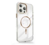 Gigapack Szilikon telefonvédő (műanyag hátlap, kameravédő, MagSafe, légpárnás sarok) ARANY Apple iPhone 16 Pro Max