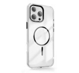 Gigapack Szilikon telefonvédő (műanyag hátlap, kameravédő, MagSafe, légpárnás sarok) FEKETE Apple iPhone 16 Pro