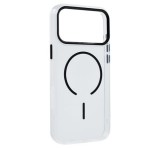 Gigapack Szilikon telefonvédő (műanyag hátlap, kameravédő, MagSafe, légpárnás sarok) FEKETE Apple iPhone 17 Pro