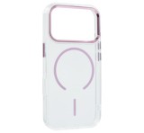 Gigapack Szilikon telefonvédő (műanyag hátlap, kameravédő, MagSafe, légpárnás sarok) RÓZSASZÍN Apple iPhone 17 Pro