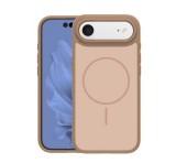 Gigapack Szilikon telefonvédő (műanyag hátlap, ütésállóság, légpárnás sarok, kameravédő, MagSafe) BARNA Apple iPhone Air