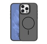 Gigapack Szilikon telefonvédő (műanyag hátlap, ütésállóság, légpárnás sarok, kameravédő, MagSafe) FEKETE Apple iPhone 16 Pro