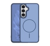 Gigapack Szilikon telefonvédő (műanyag hátlap, ütésállóság, légpárnás sarok, kameravédő, MagSafe) SÖTÉTKÉK Samsung Galaxy S25 Plus (SM-S936)